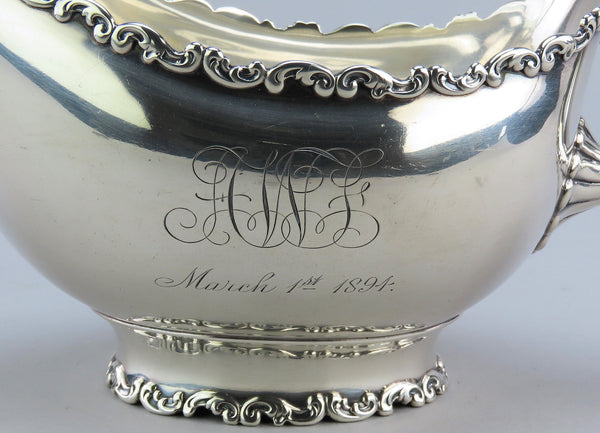 Wonderful Whiting Louis XV Sterling Silver Sauce or Gravy Boat