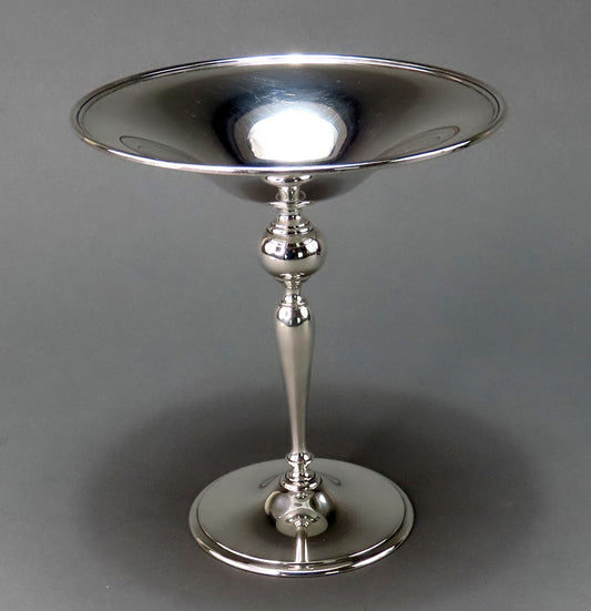 Superb c1920s Tiffany Co Sterling Silver Tall Pedestal Bowl Compote Tazza