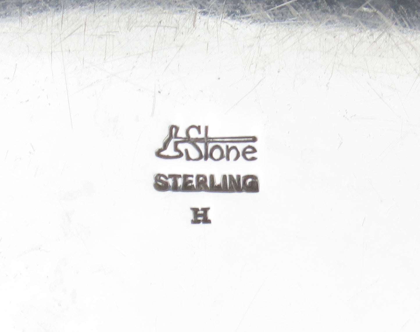 Antique Arthur Stone Sterling Silver Charger Serving Plate No Mono 10 3/8 in