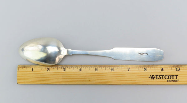 c1805 Antique Coin Silver Serving Spoon by Samuel Dorrance