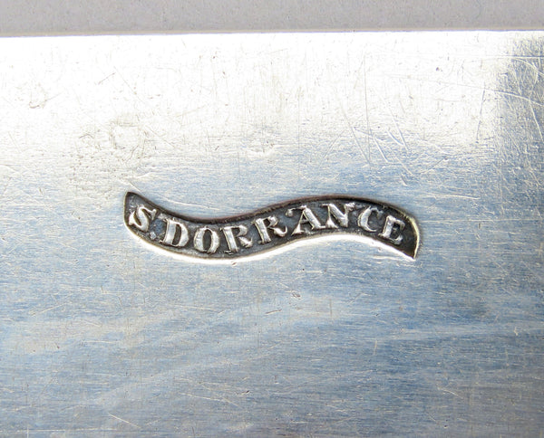 c1805 Antique Coin Silver Serving Spoon by Samuel Dorrance