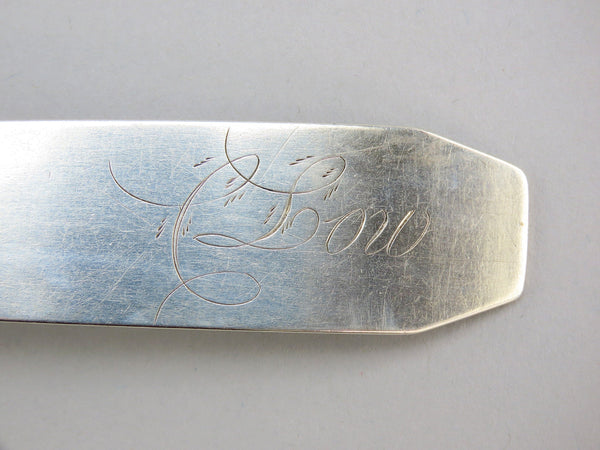 c1805 Antique Coin Silver Serving Spoon by Samuel Dorrance
