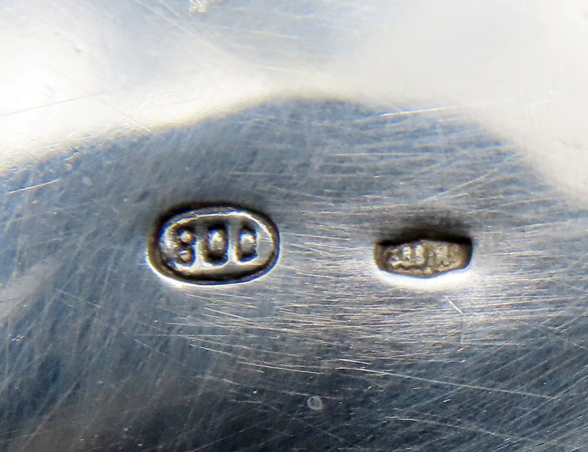 Elegant Italian 800 Silver Melon Form Water Pitcher Wine Ewer