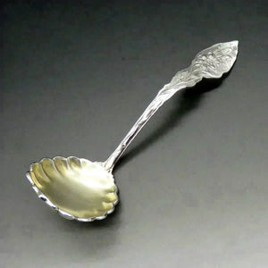 Unger Bros Art Nouveau Narcissus Sterling Silver Gravy Sauce Ladle