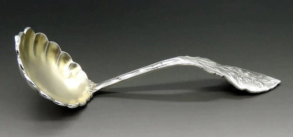 Unger Bros Art Nouveau Narcissus Sterling Silver Gravy Sauce Ladle