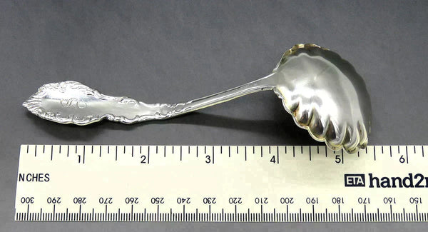 Unger Bros Art Nouveau Narcissus Sterling Silver Gravy Sauce Ladle