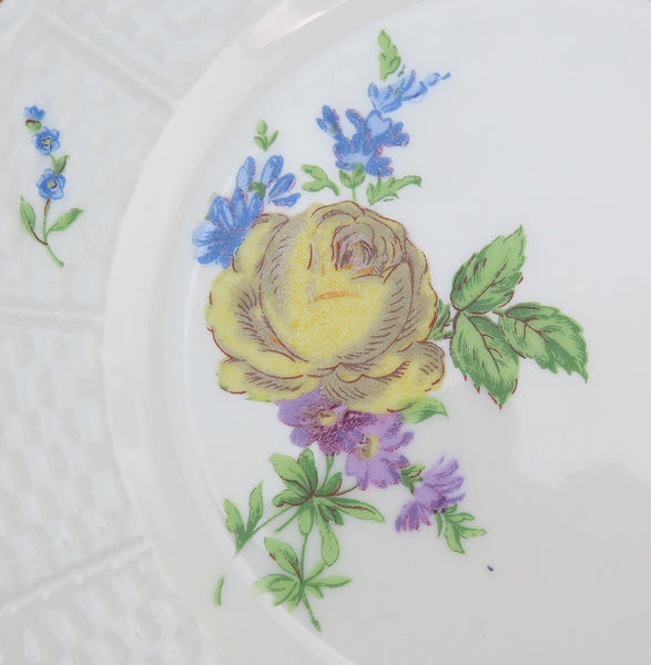 Lovely Set 4 Limoges French Raynaud Floral Flower Bread Butter Plates 6.5"