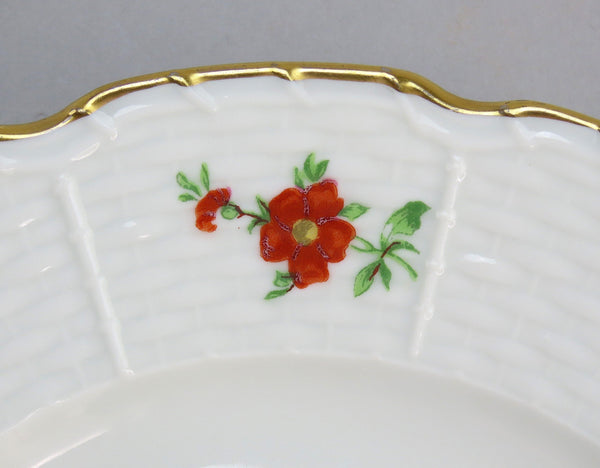 Lovely Set 4 Limoges French Raynaud Floral Flower Bread Butter Plates 6.5"