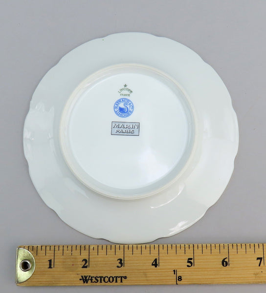 Lovely Set 4 Limoges French Raynaud Floral Flower Bread Butter Plates 6.5"