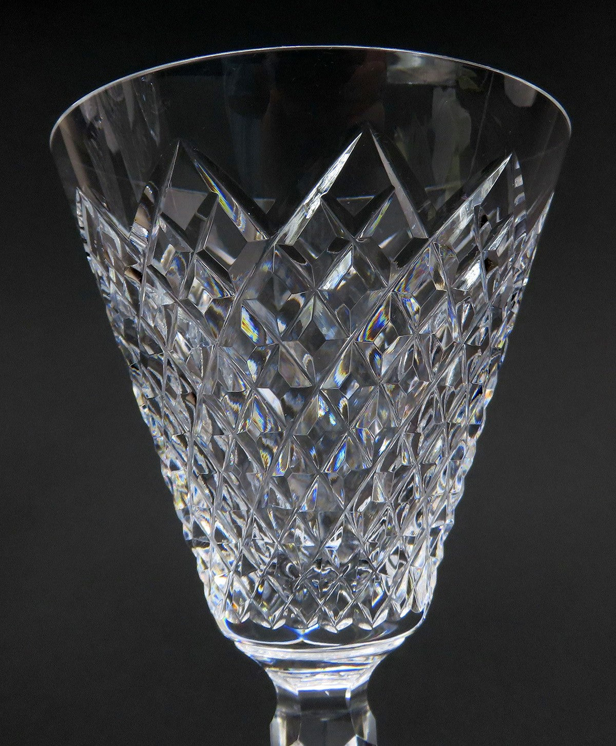 Great Set 4 Waterford Glasses Templemore Pattern Claret Red Wine 6 1/2in