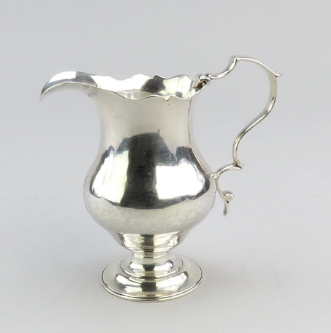 c1760 American Silver Creamer Classical 18th Cen English Style Greyhound Crest