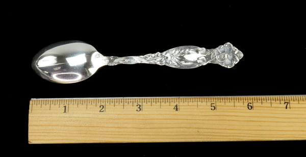 Great Set 6 International Sterling Silver Frontenac Art Nouveau Teaspoons