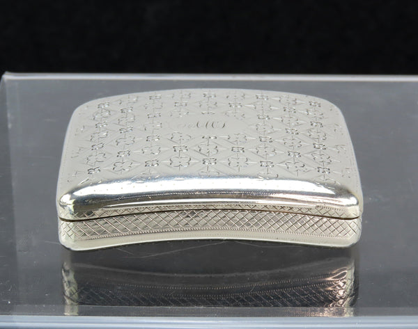 Fine 1804 English Sterling Silver Snuff Box