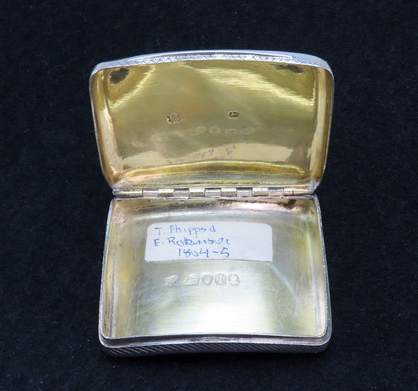 Fine 1804 English Sterling Silver Snuff Box