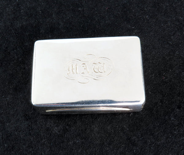 1801 English Sterling Silver Vinaigrette or Scent Box