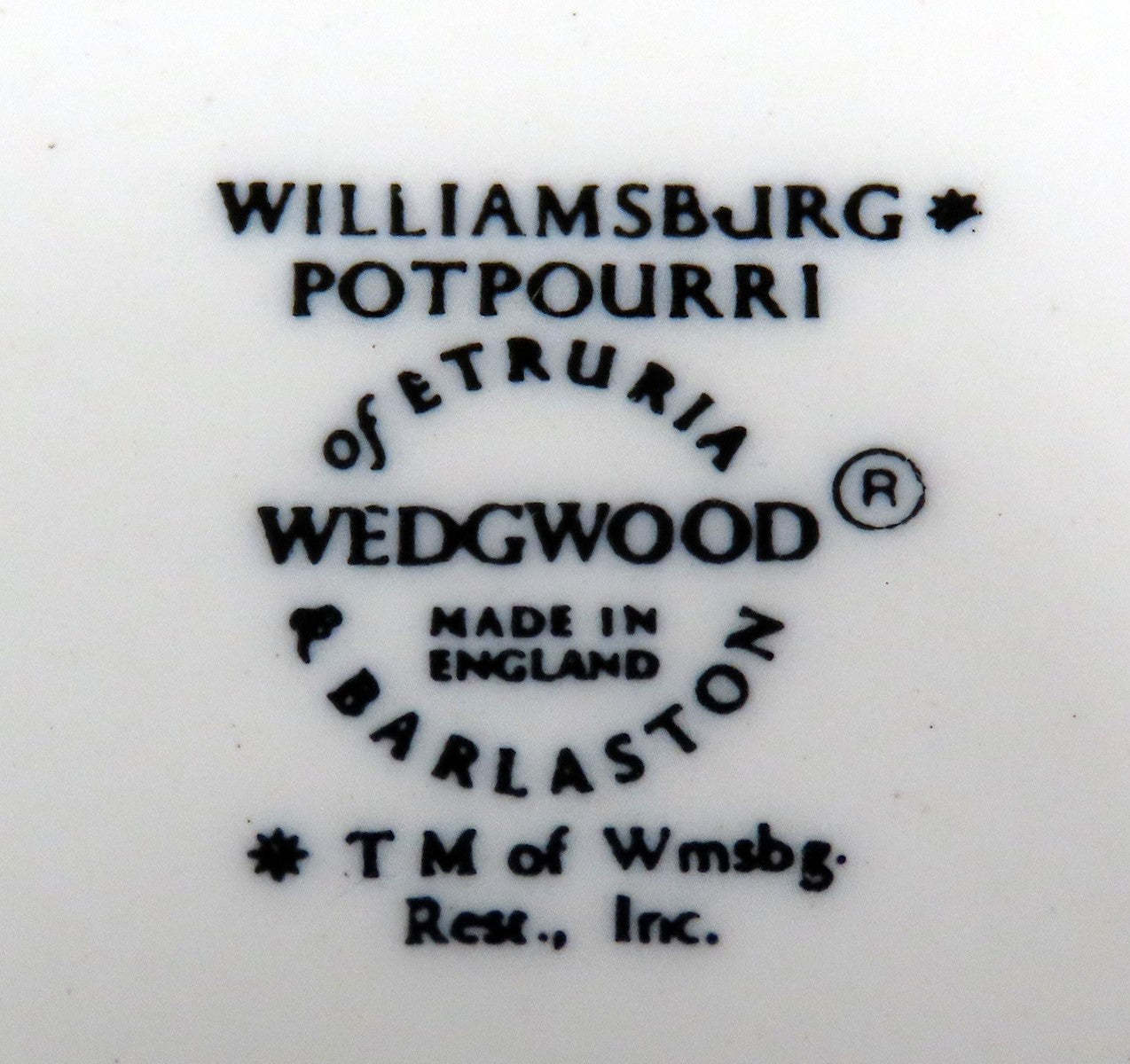 Set 13 Tea Cups 19 Saucers Wedgwood Williamsburg Potpourri Mint Condition