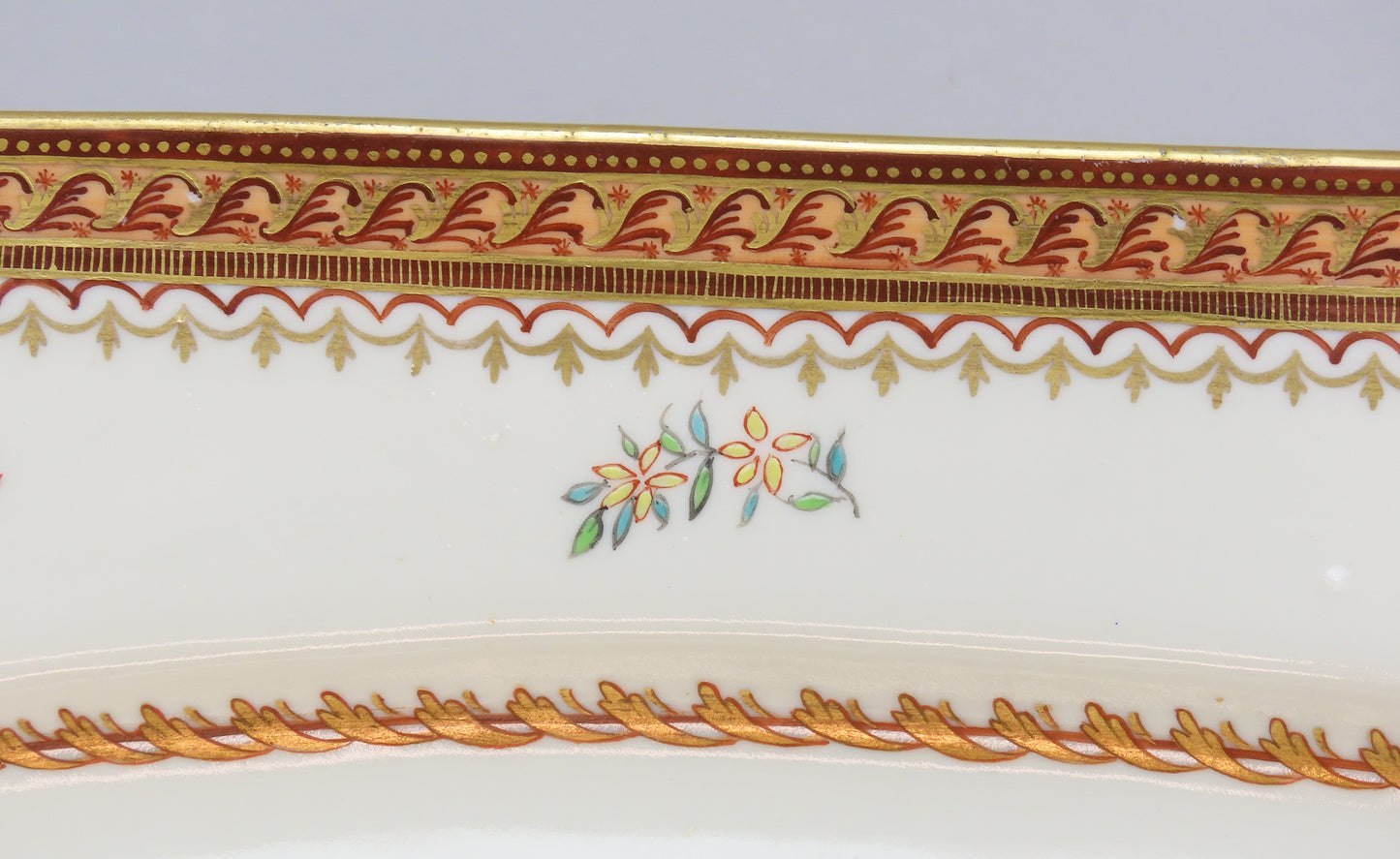 Rare Samson Armorial Handpainted OBE Coat of Arms Large Tureen w Underplate