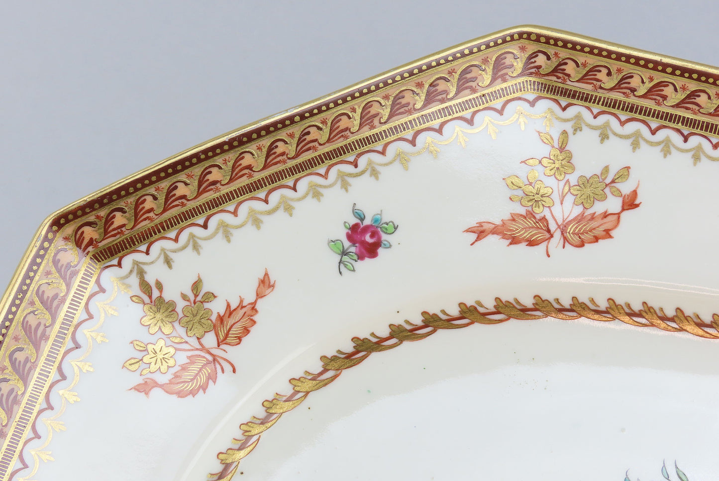 Rare Samson Armorial Handpainted OBE Coat of Arms Large Tureen w Underplate