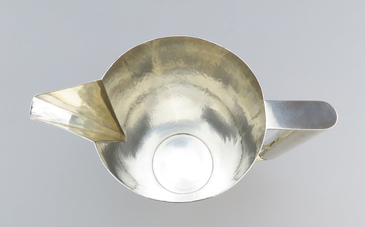 Superb Art Deco/MCM c1920s-1950s German Handwrought 800 Purity Silver Pitcher