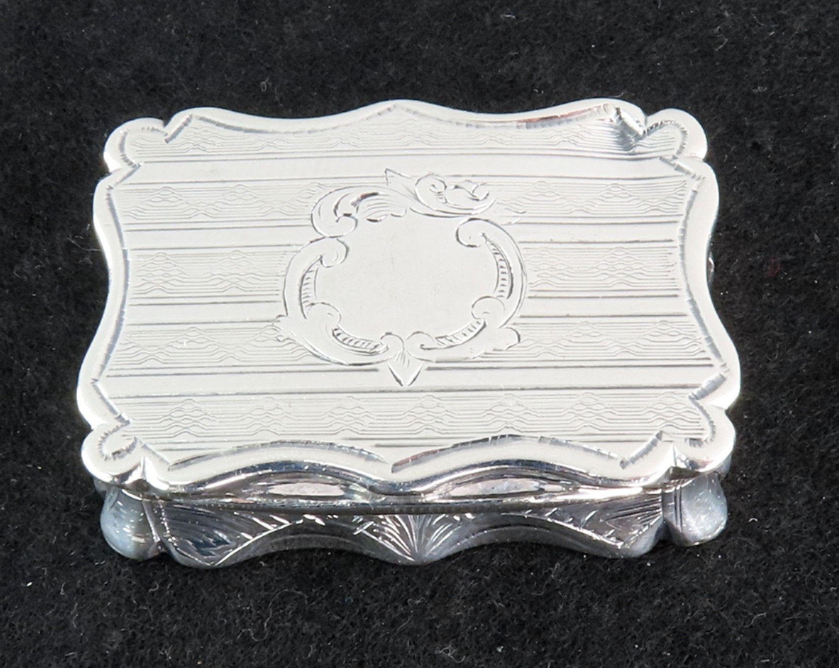 1861 English Sterling Silver Vinaigrette or Scent Box