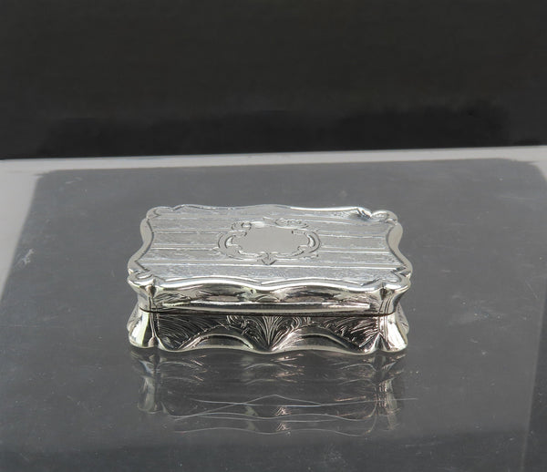 1861 English Sterling Silver Vinaigrette or Scent Box