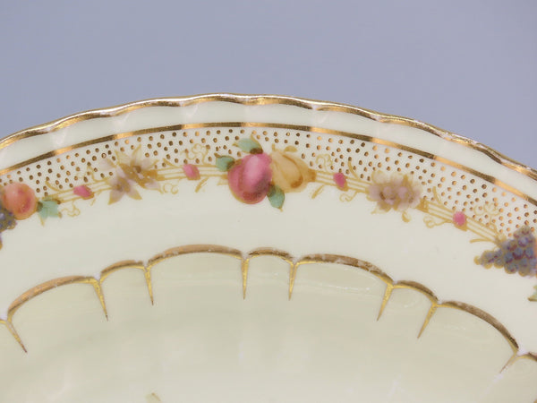 12 Royal Crown Derby Harrow 1888 Luncheon Plates Hand Painted Flowers 8 5/8"