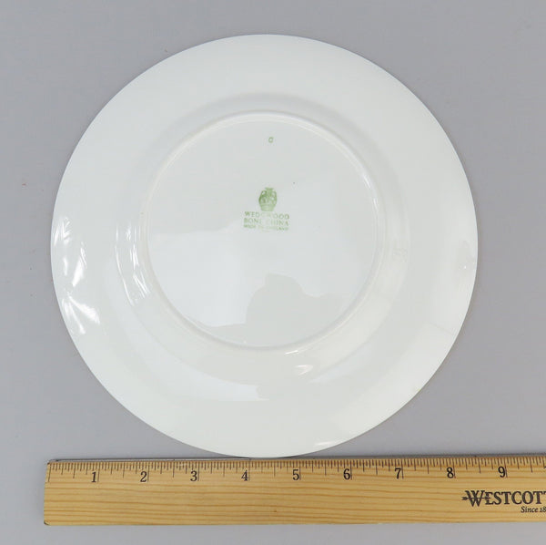 Pair Wedgwood Whitehall W3994 Powder Ruby Bone China Luncheon Plates 9"