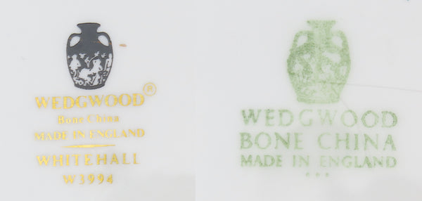 Pair Wedgwood Whitehall W3994 Powder Ruby Bone China Luncheon Plates 9"