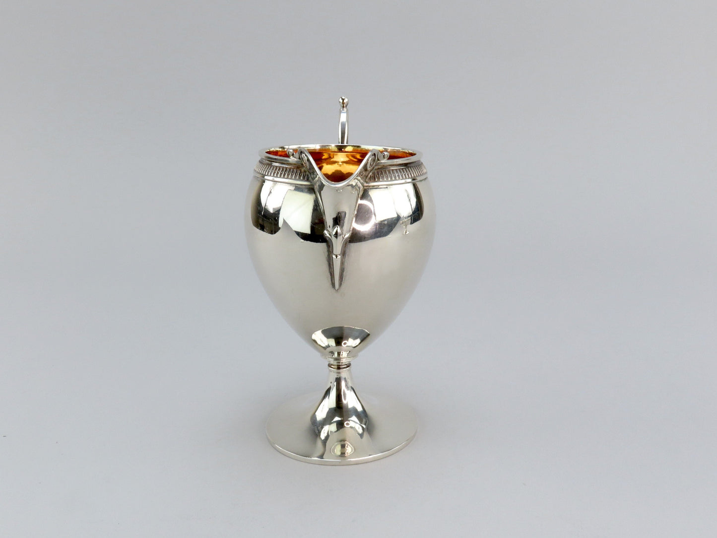 c1875 Antique Tiffany Co Sterling Silver Creamer and Sugar Bowl Set