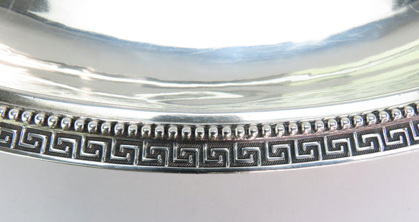 Tiffany Co Sterling Silver Oval Serving Dish and Tray Fargo Family Monogram