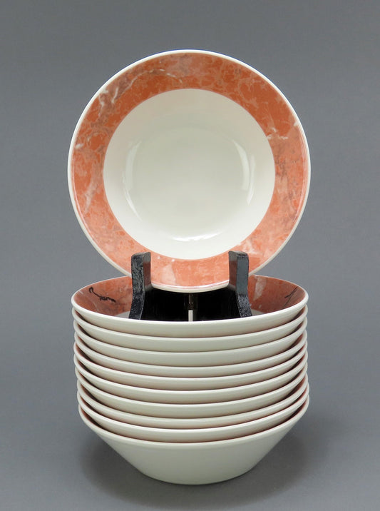 Neat Set 11 Porcelain Coupe Cereal Bowls Villeroy and Boch Siena Pattern