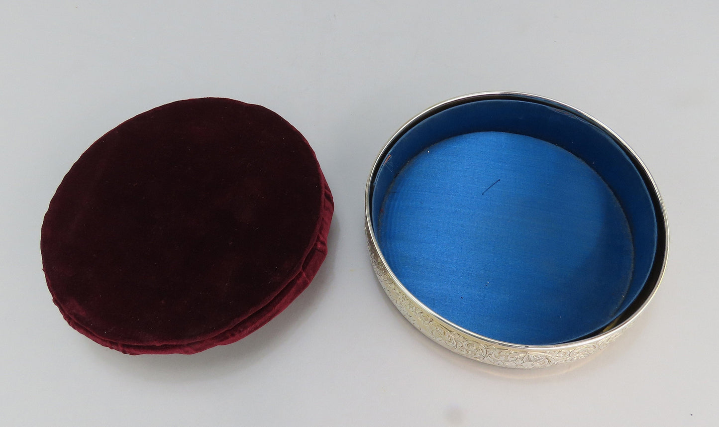 Neat c1900 Gorham Gilt Sterling Silver Pin Cushion Sewing Notion Box Pincushion