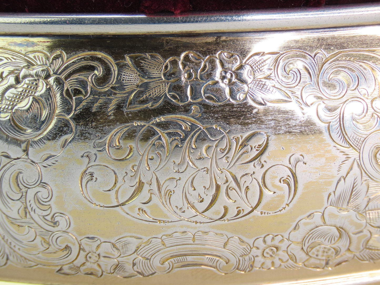 Neat c1900 Gorham Gilt Sterling Silver Pin Cushion Sewing Notion Box Pincushion