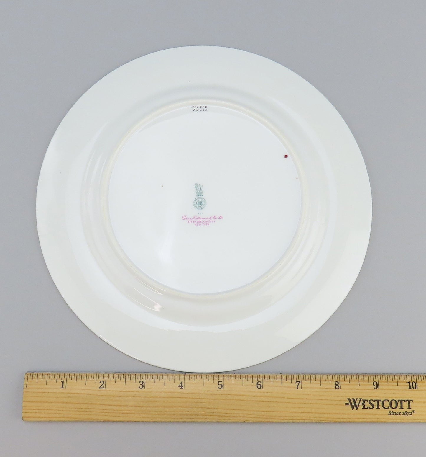 Vintage Royal Doulton Porcelain 11 pc Luncheon Plates Cobalt Blue & Gold 9in