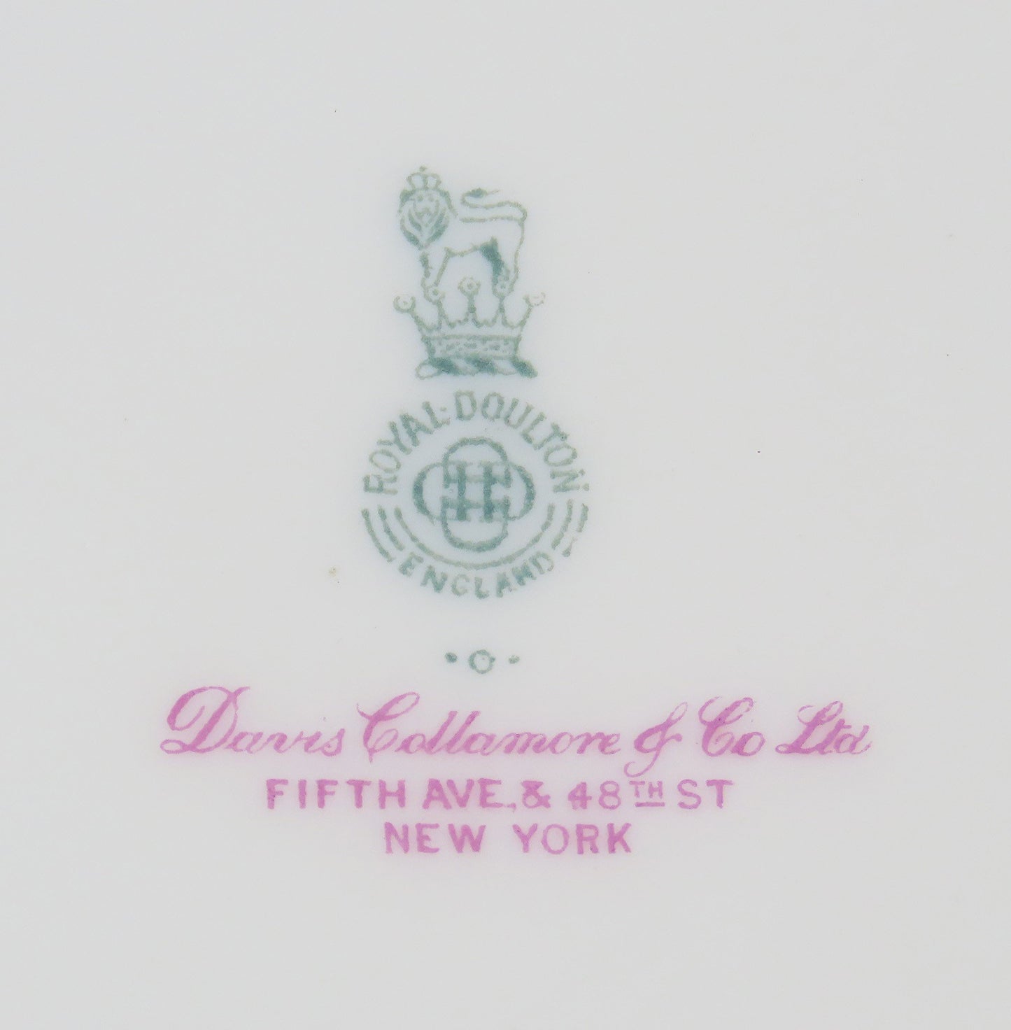 Vintage Royal Doulton Porcelain 11 pc Luncheon Plates Cobalt Blue & Gold 9in