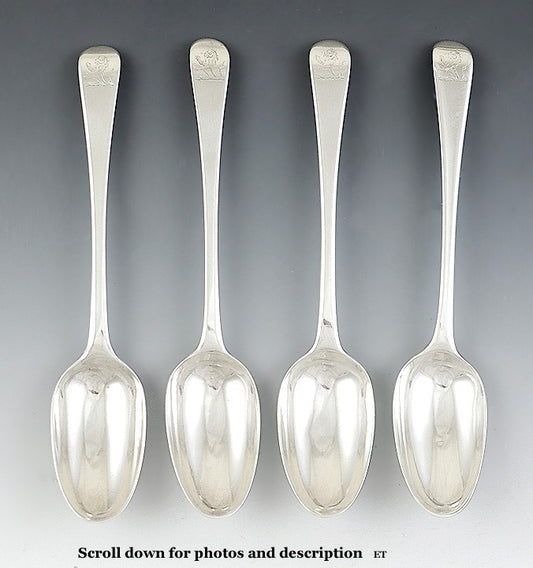 c1770s-1790s Great Set American? Silver Spoons