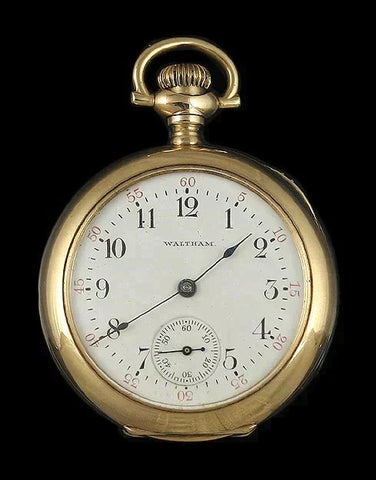 Fine Quality 1906 Antique Edwardian Waltham 14K Gold Ladies' Pocket Watch
