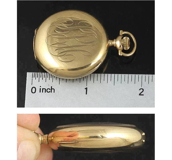 Fine Quality 1906 Antique Edwardian Waltham 14K Gold Ladies' Pocket Watch