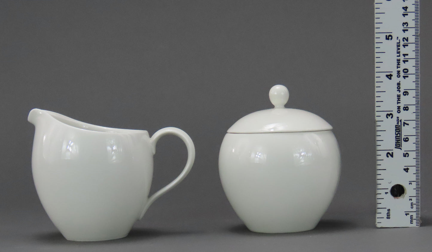 Rare KPM Urbino White Sugar Bowl and Creamer Set Trude Petri