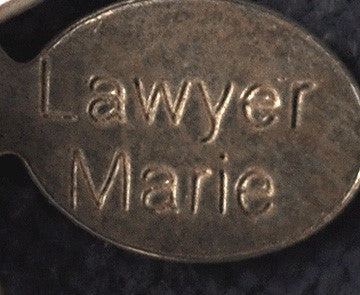 Designer Lawyer Marie Genuine Stone Toggle Necklace