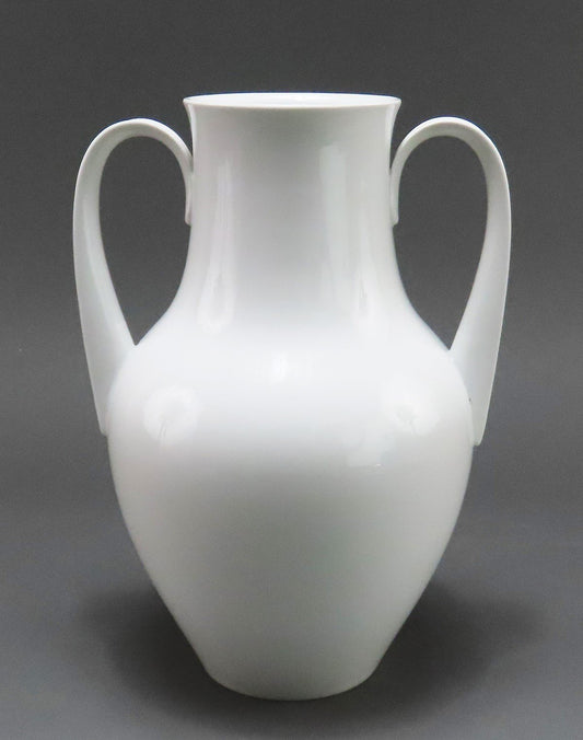 Brilliant Porcelain White Vase KPM Modernist Urn Style 9 1/4in