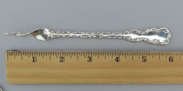 Great Whiting Louis XV Sterling Silver Butter Pick w/ Twisted End 6 Inches