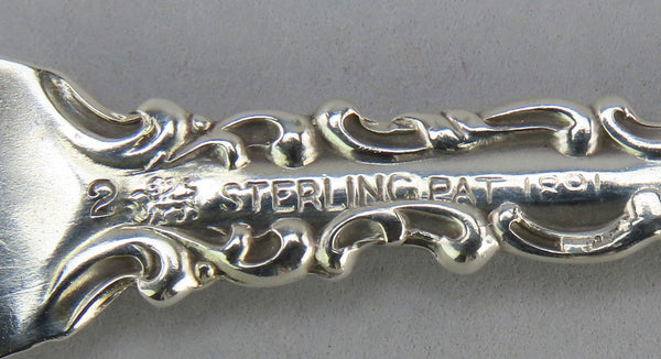 Great Whiting Louis XV Sterling Silver Butter Pick w/ Twisted End 6 Inches