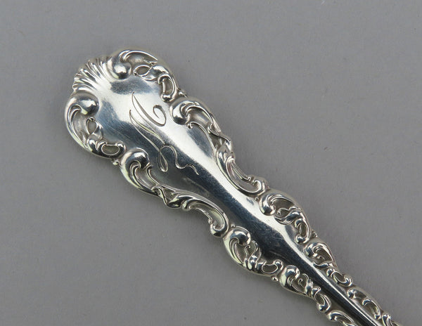 Great Whiting Louis XV Sterling Silver Butter Pick w/ Twisted End 6 Inches