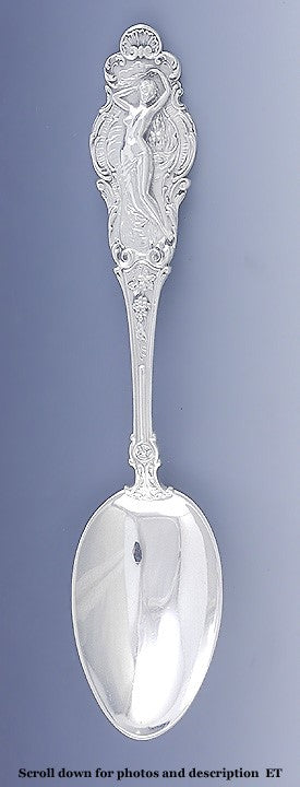 Rare Watson Sterling Silver Phoebe Teaspoon Art Nouveau Woman Design