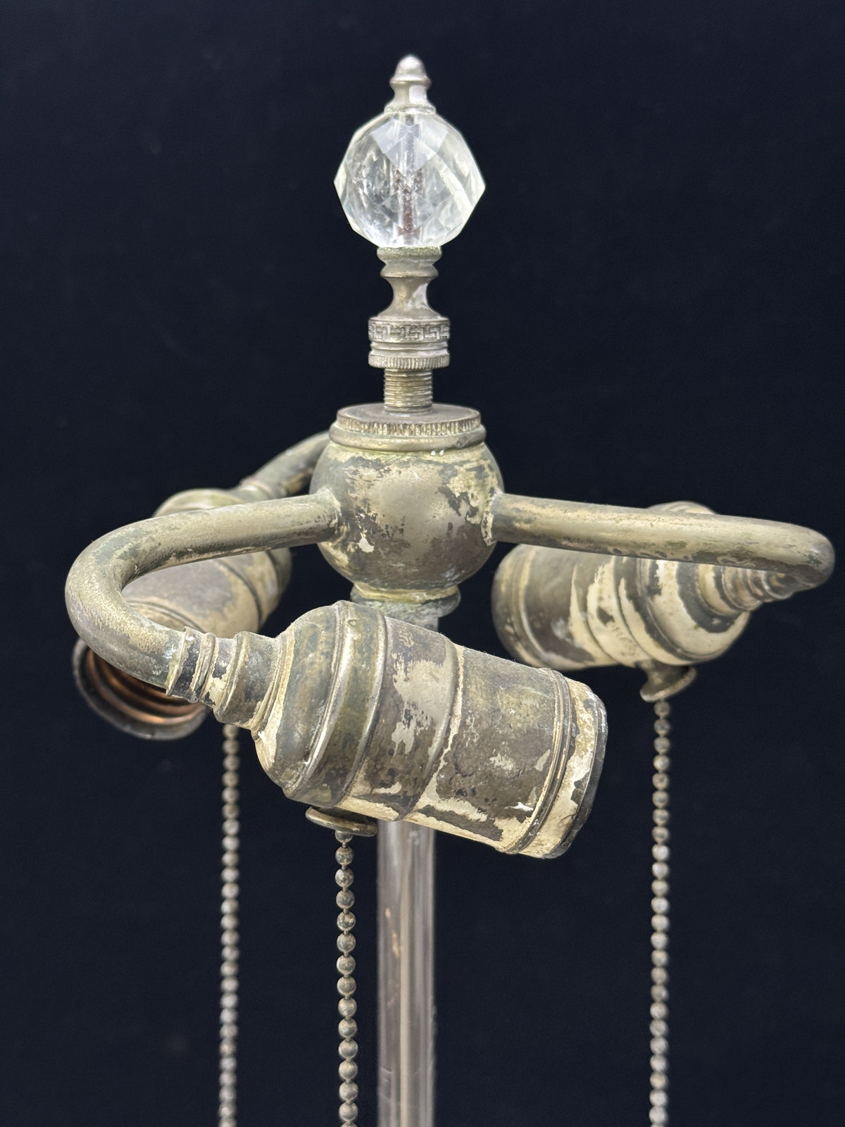 Antique Silver Plate Floral Hand Chased Vase Lamp