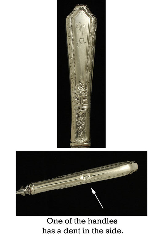 12 Towle D'Orleans 1923 Sterling Silver Dinner Knives 9 5/8"