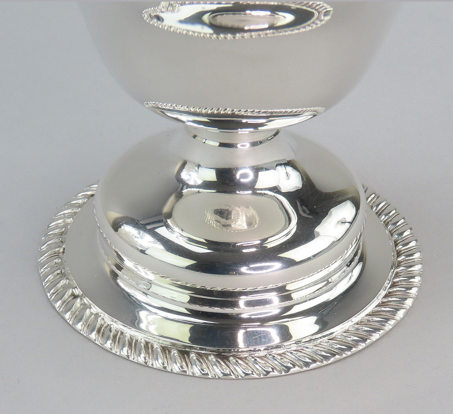 Superb 1909 English Sterling Silver Gadrooned Caster Shaker Muffineer 8.5"