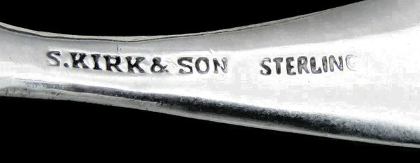 Vintage S Kirk & Son Rose 1937 Sterling Silver 'John' Mono Baby/Child Spoon