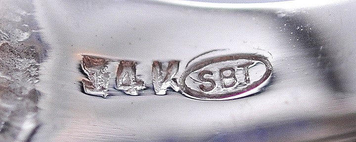 Gorgeous 14k White Gold Diamond Blue Sapphire Channel Set Ring Size 7